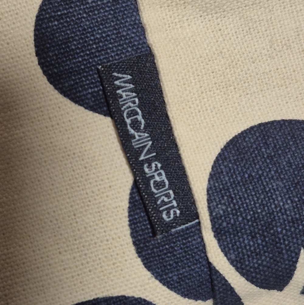 Vintage Canvas Beach Bag with Bamboo Handles - Picture 8 of 10